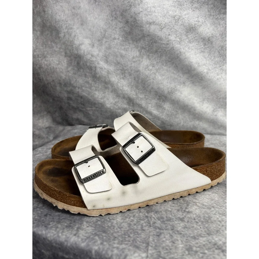 Birkenstock Arizona White Sandals Size 45 Men's 12 Ladies 14